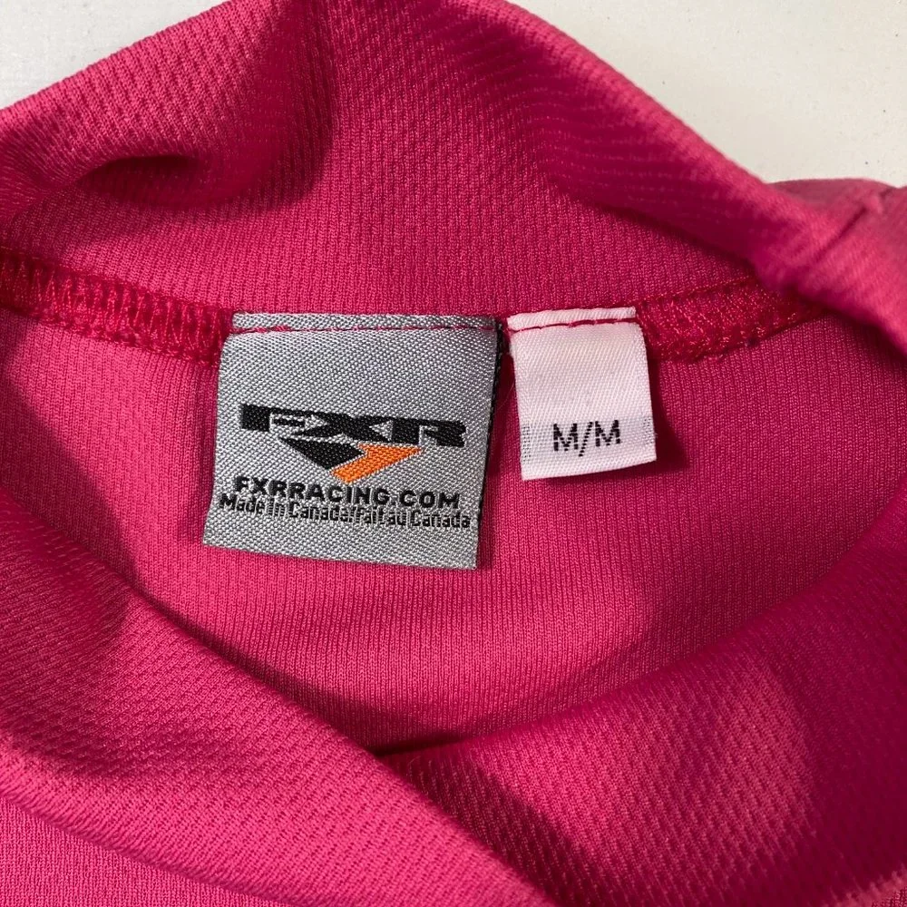 FXR RACING WOMEN Medium SHIRT Pink LONGSLEEVE Made in Canada - Picture 3 of 8